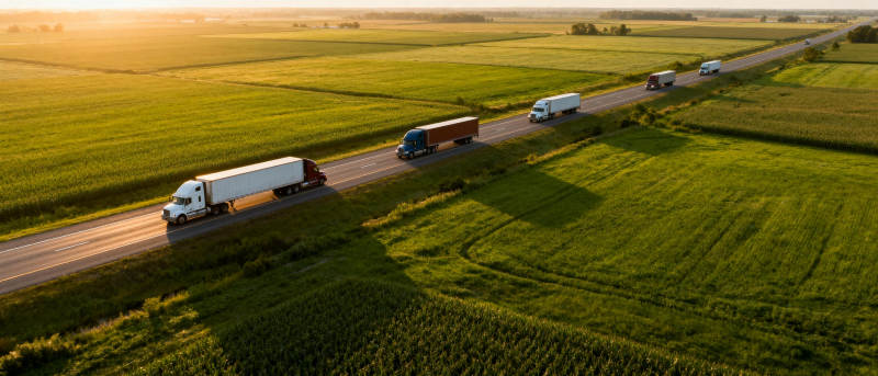公路货运风景图片