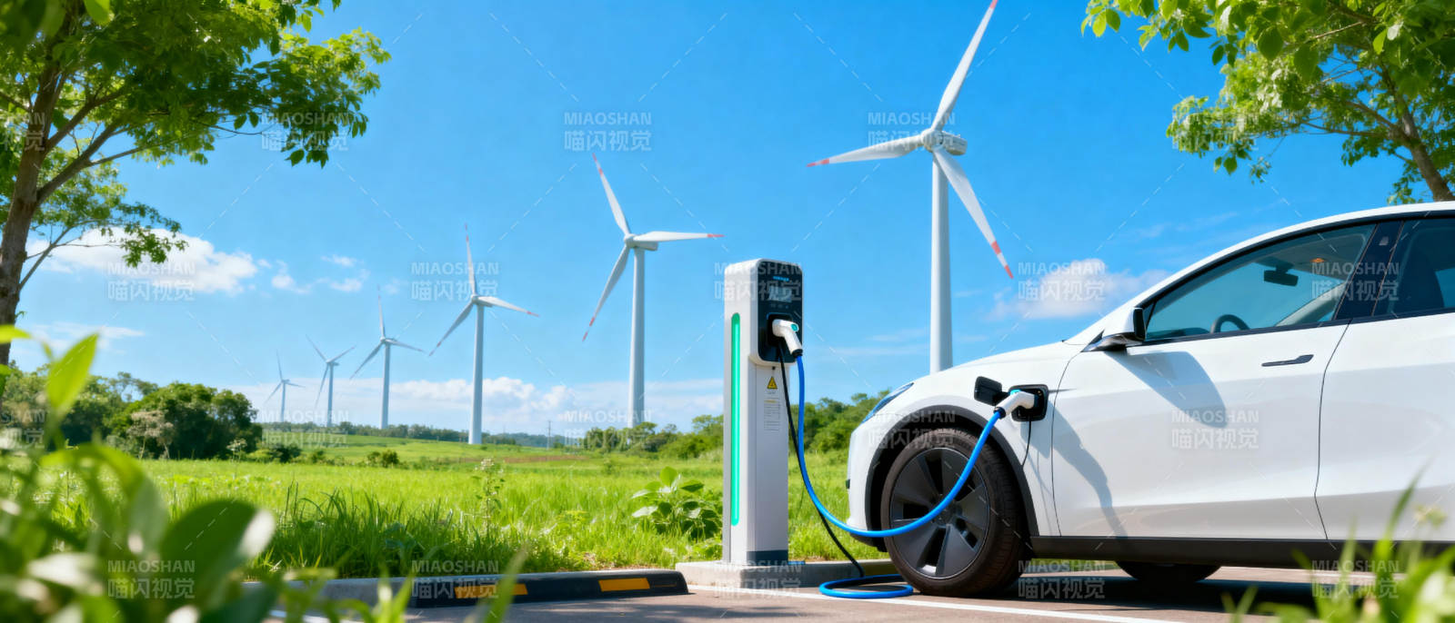 新能源汽车充电图片