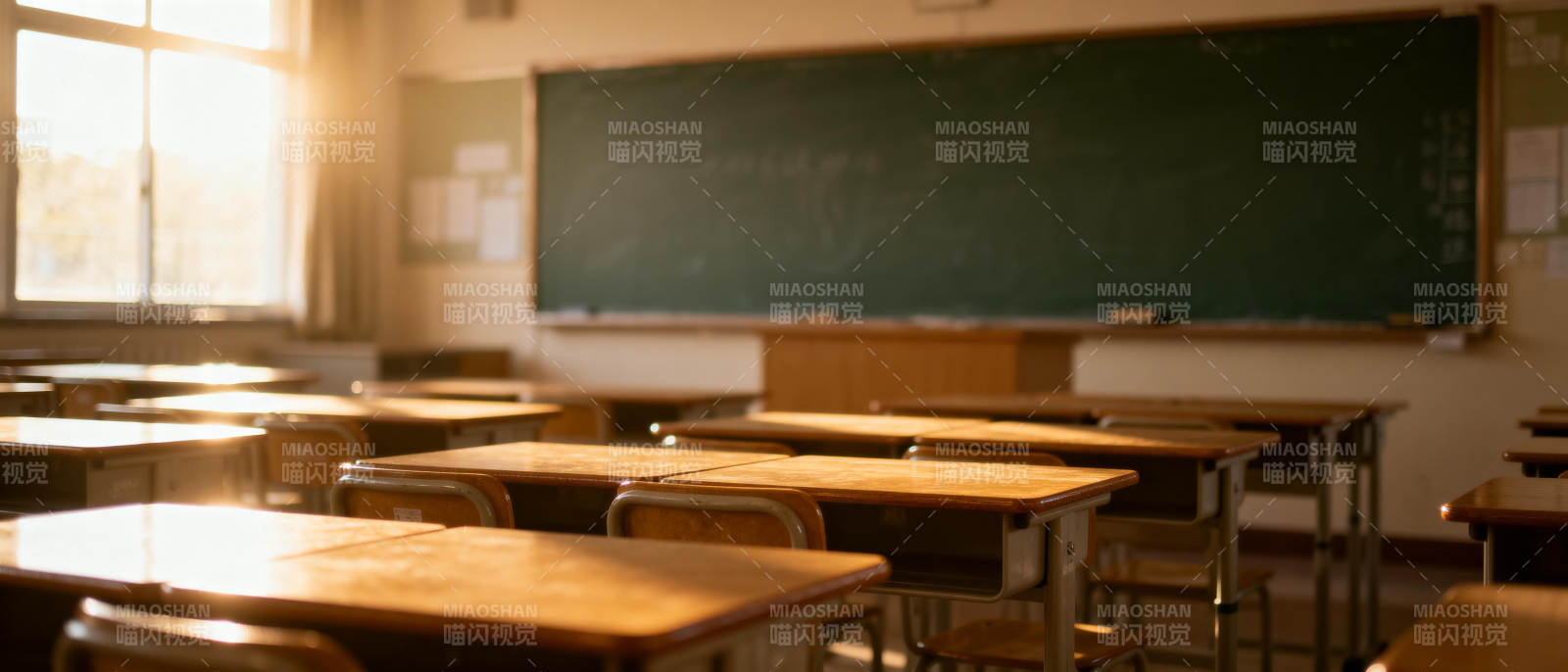 空教室静谧时光图片