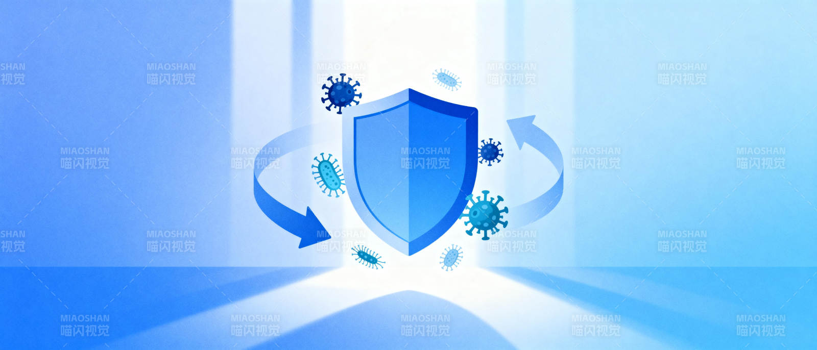 防护盾抗病毒图片
