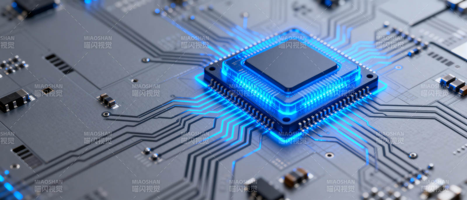 芯片发光电路板图片