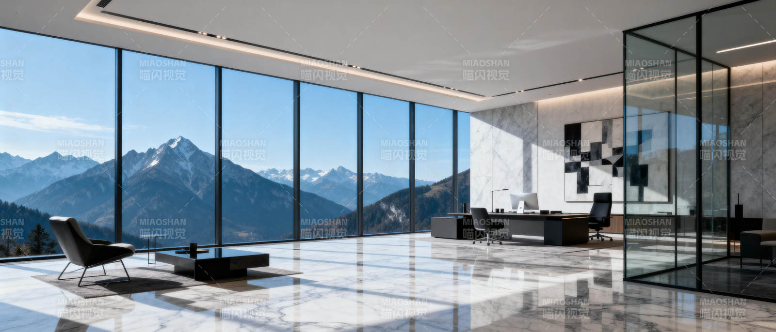 山景现代客厅图片