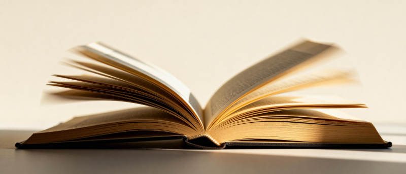 翻开的书页图片