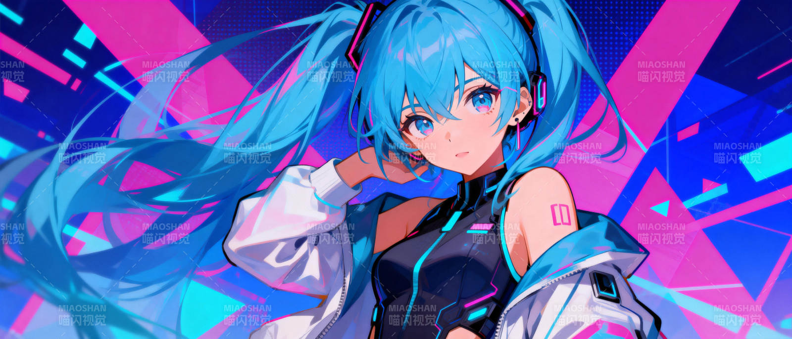 初音未来炫彩登场图片