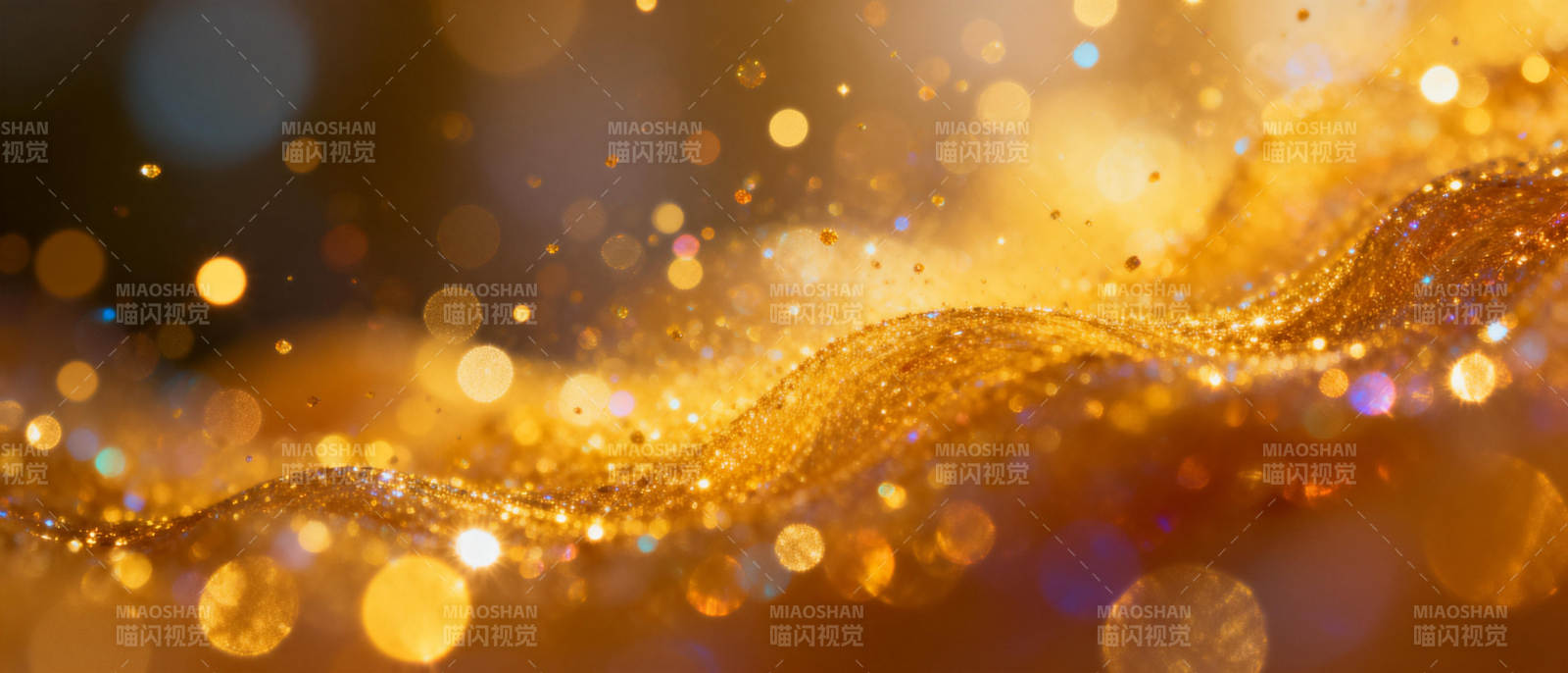 金色波光闪烁图片