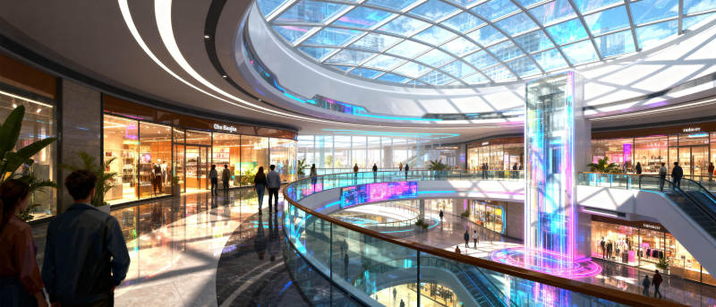 未来商场光影盛宴图片