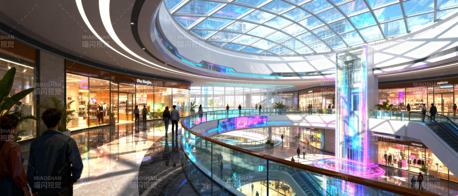 未来商场光影盛宴图片