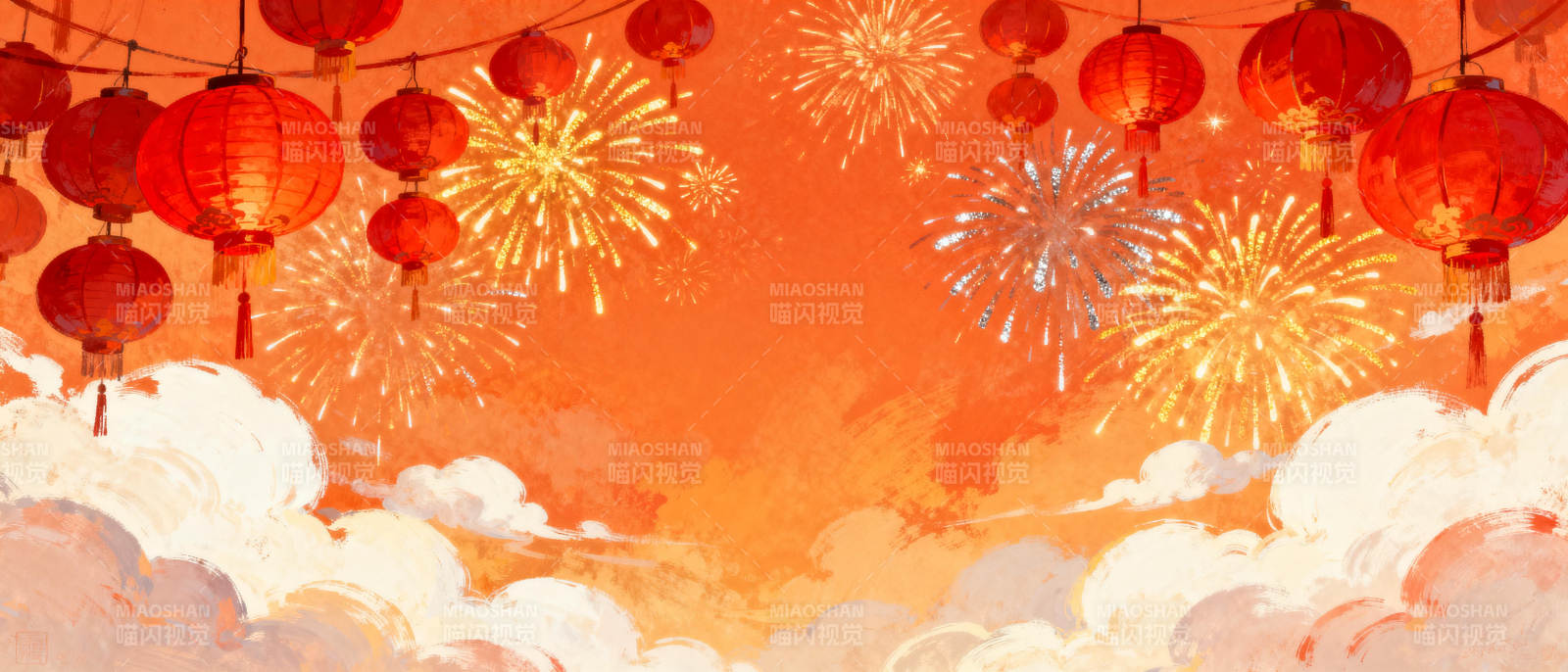 新春烟花 lantern图片