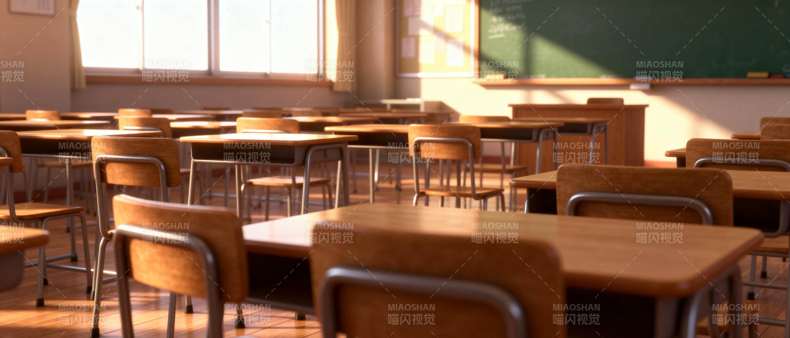 空教室阳光洒满图片