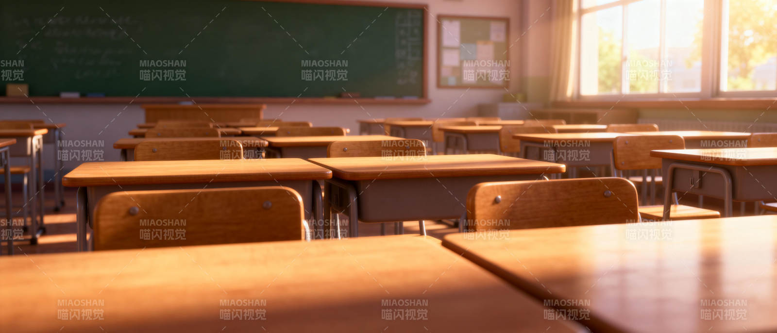 空教室的静谧时光图片