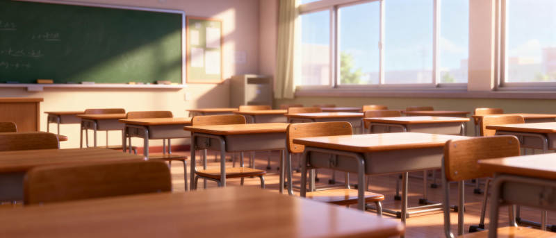 空教室静谧时光图片