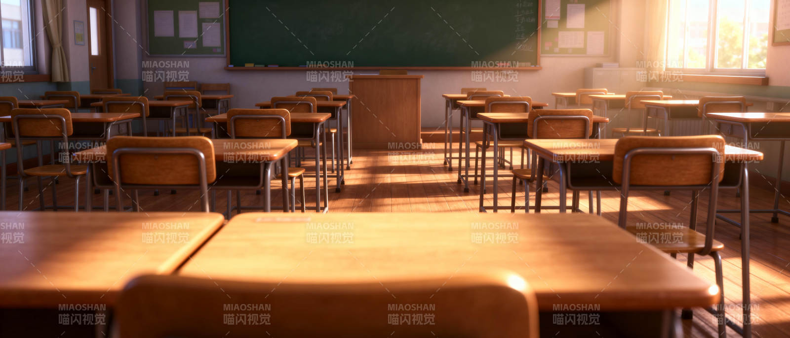 空教室的静谧时光图片