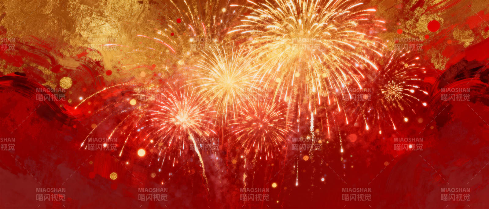 璀璨烟花迎新春图片