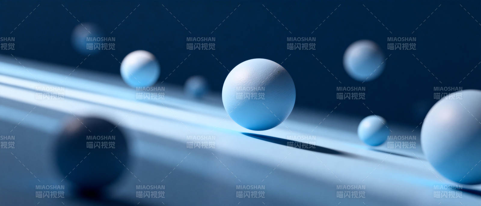 蓝光球体悬浮图图片