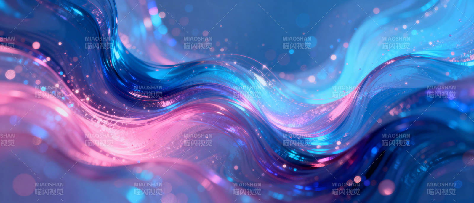 梦幻波光流彩图片