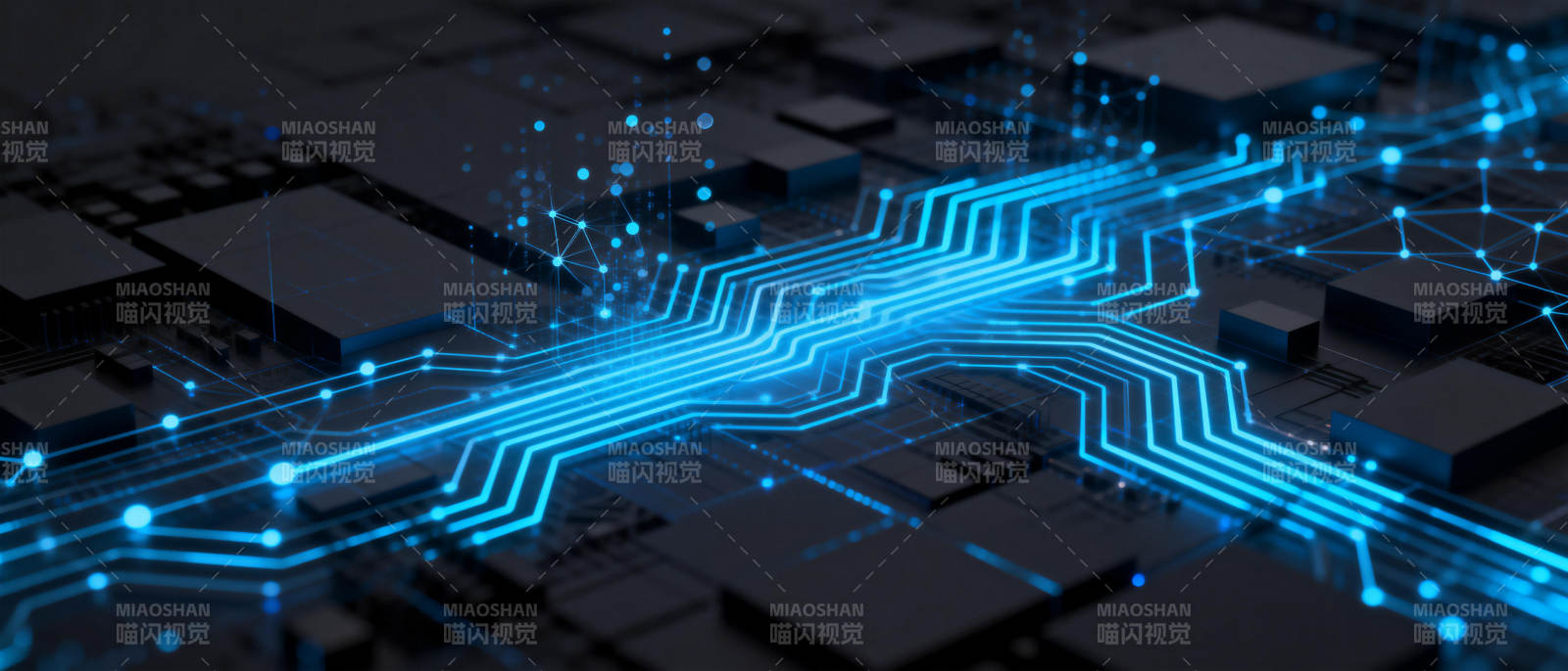 科技电路光效图图片