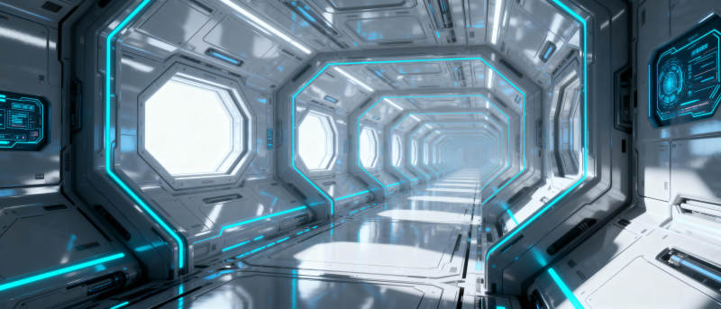 未来科技走廊图片