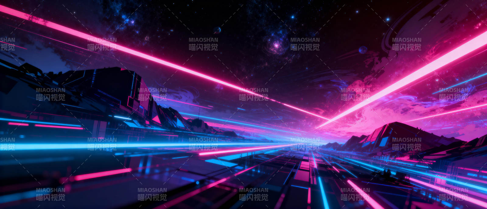 霓虹星河梦境图片