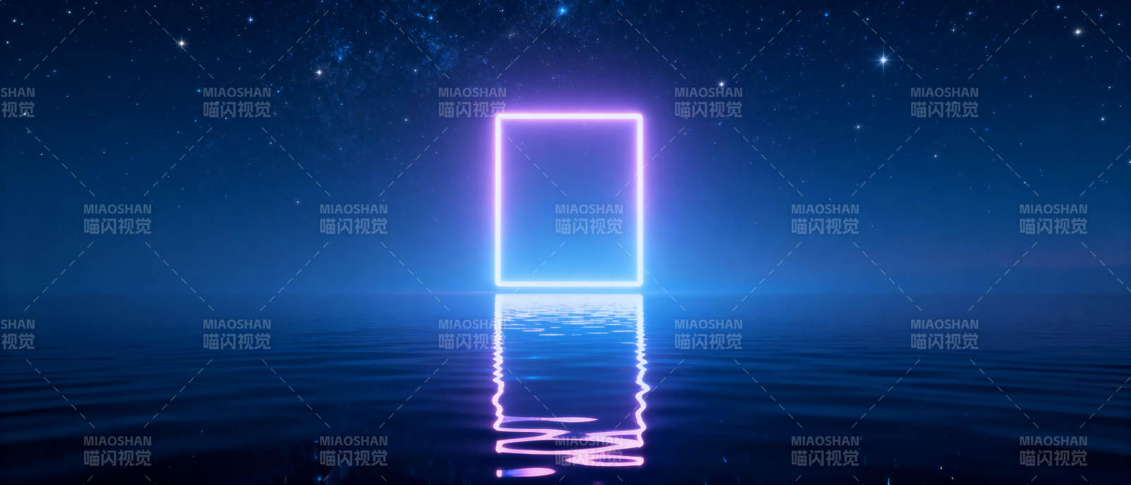 星夜霓虹门图片