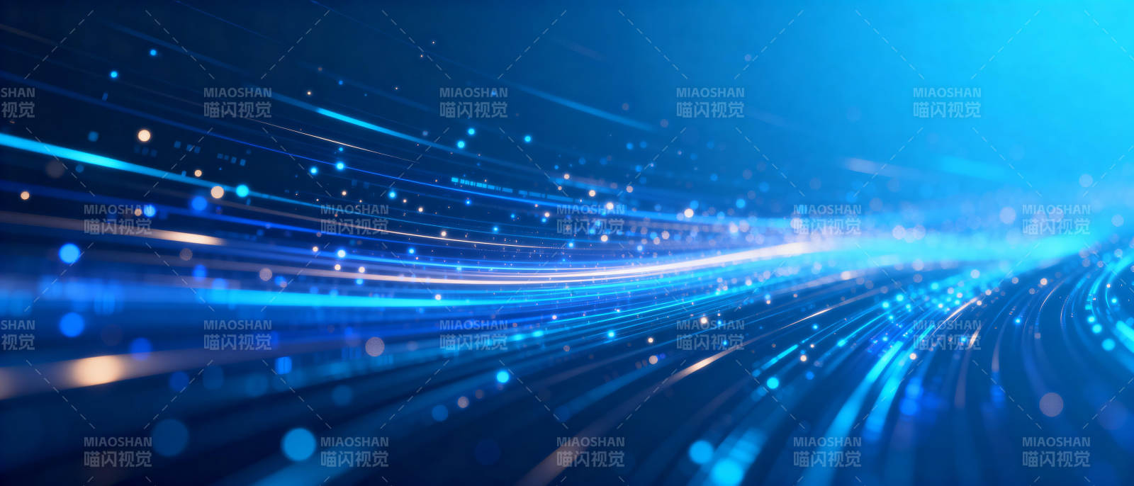 蓝色光流轨迹图片