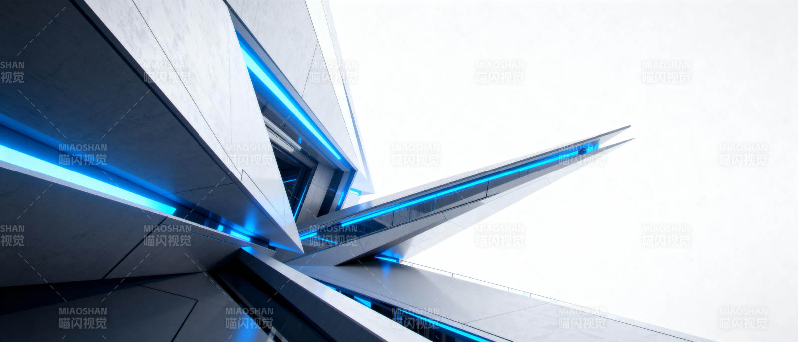未来建筑光影图片