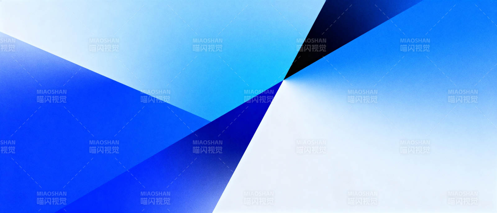 蓝白几何抽象图图片