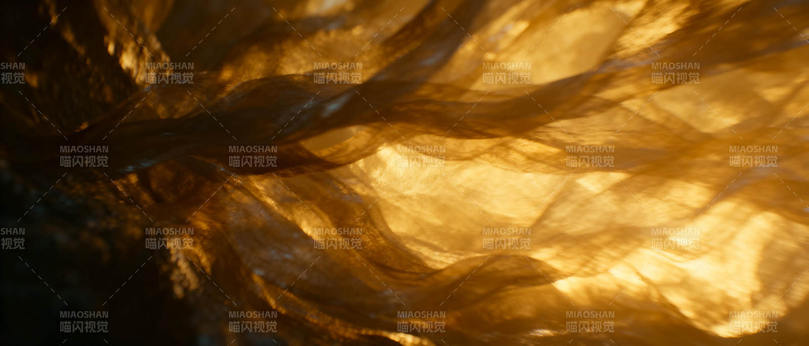 金色波浪光影图片