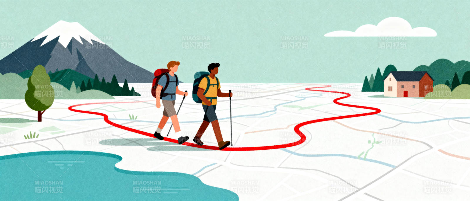 徒步穿越山水间图片