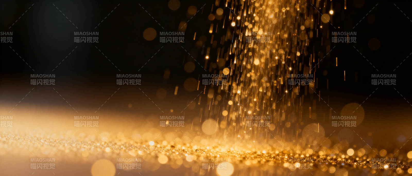 金色尘埃飘落图片