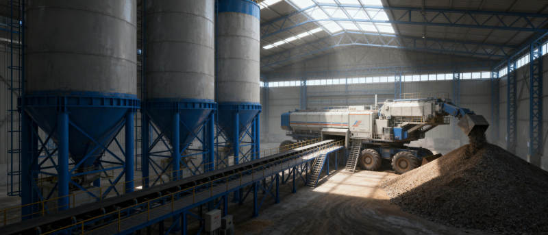 工业厂房内部景象图片