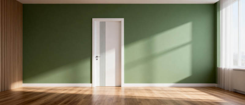 绿墙白门静室图片