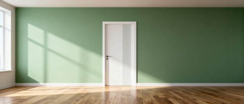 绿墙白门静室图片