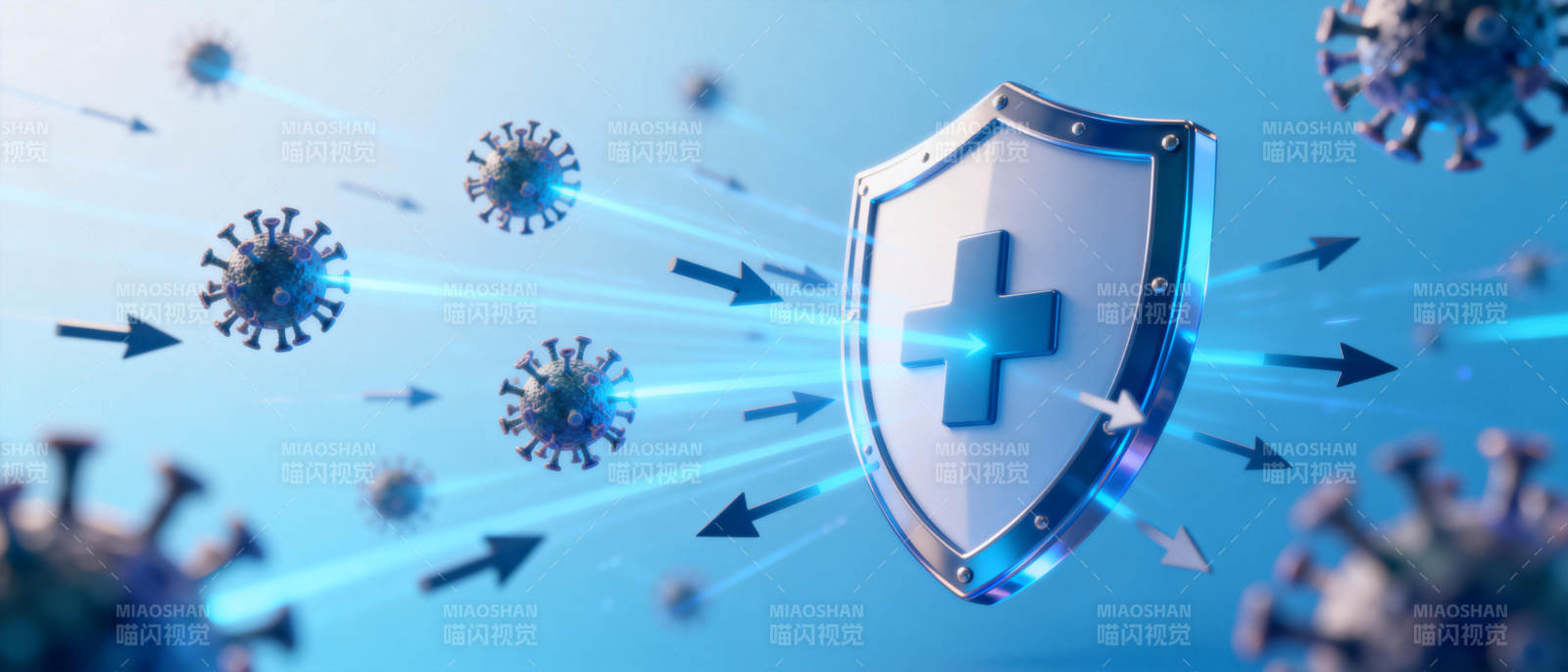 免疫防护盾图片