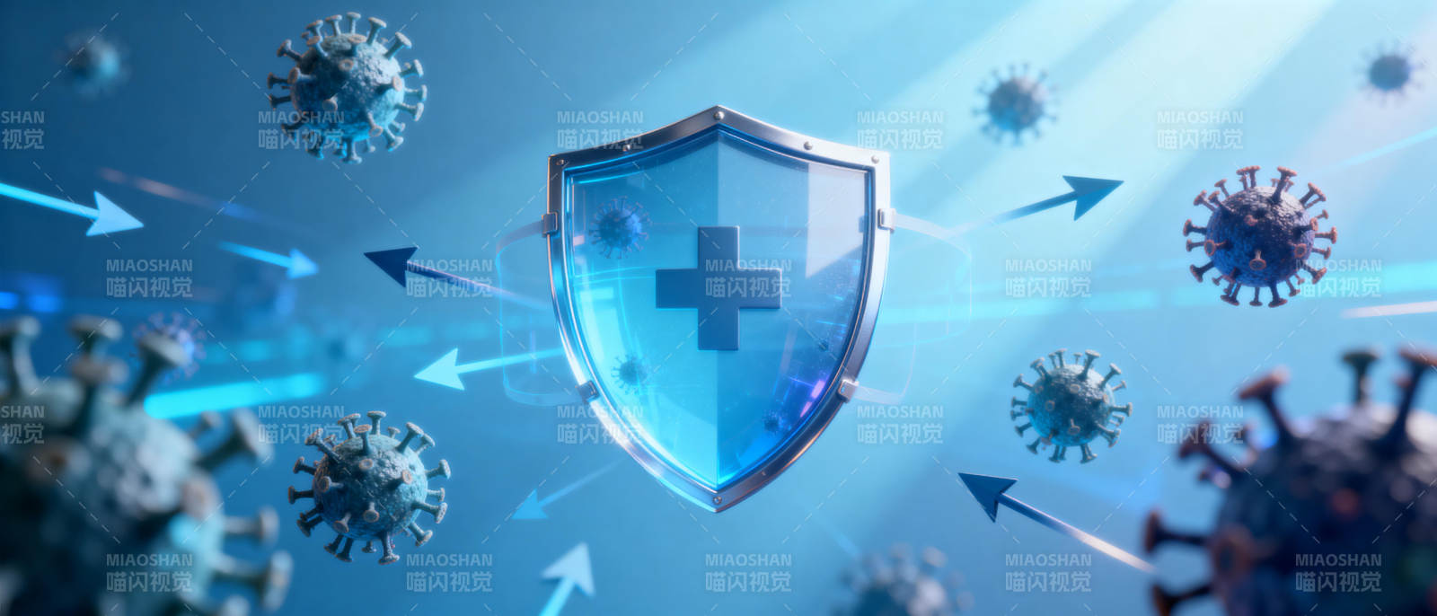 免疫防护盾图片