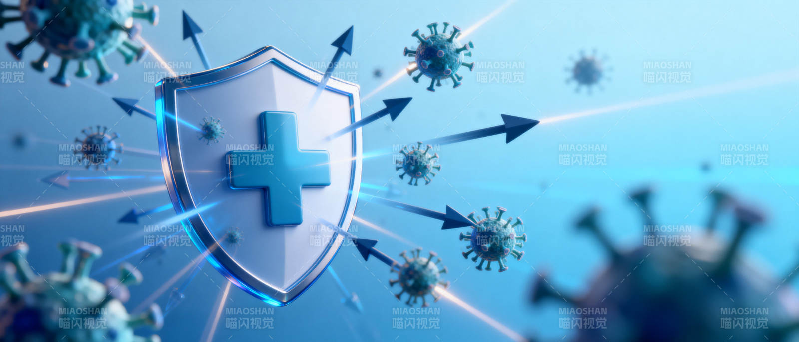 免疫防护盾图片