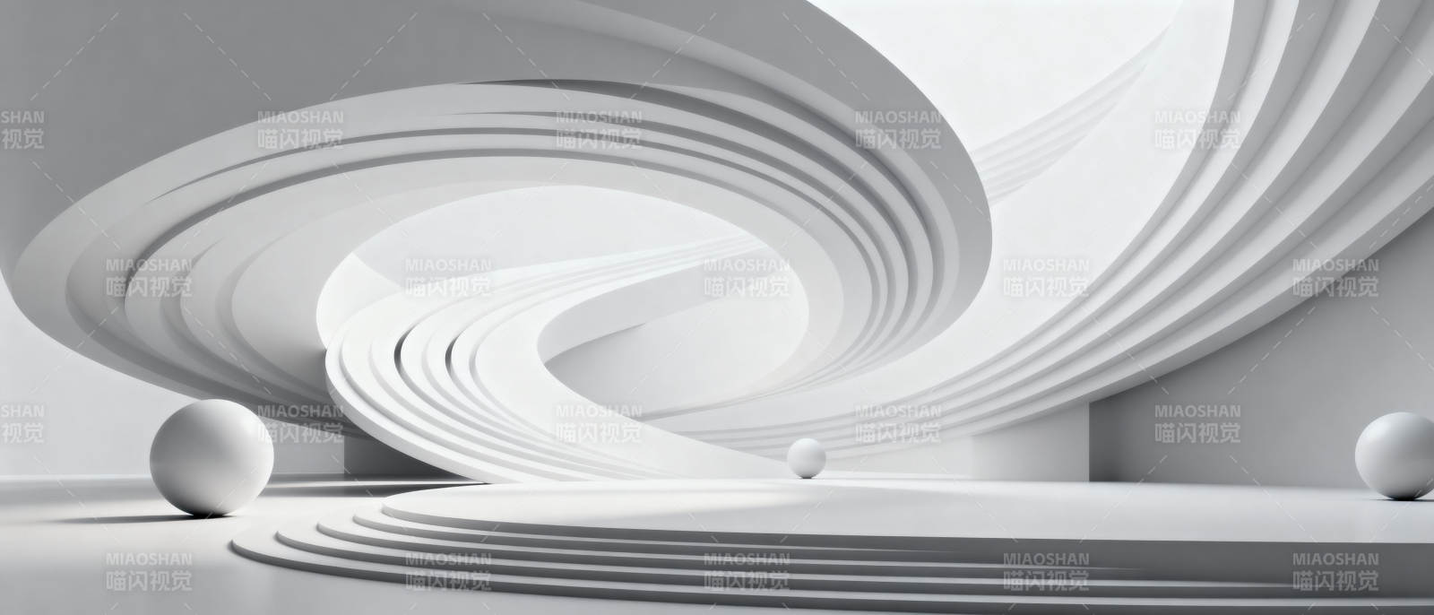 极简未来空间图片