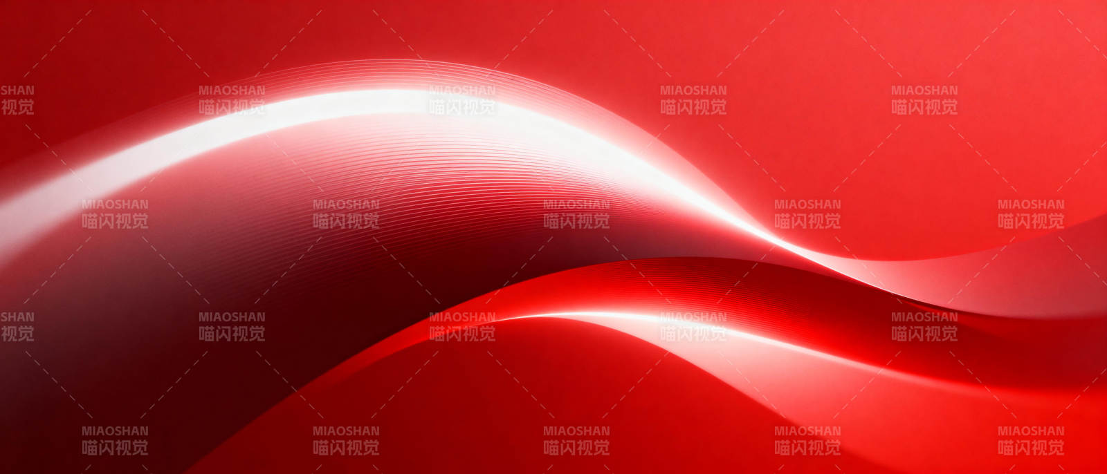 红色波浪光影图片