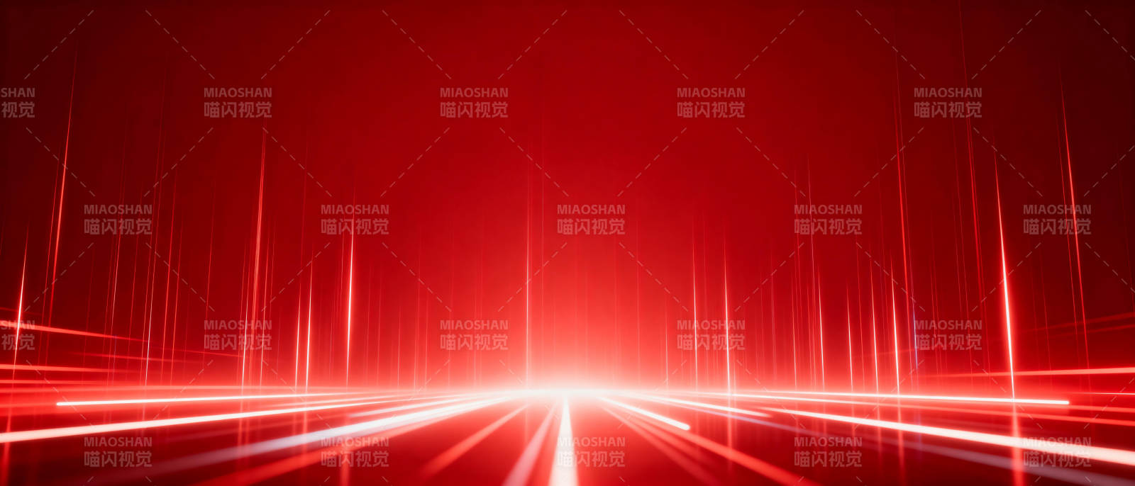 红色光速隧道图片