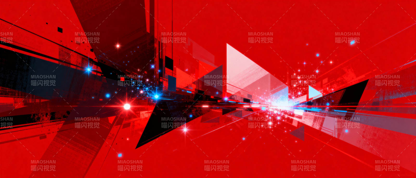 红色科技未来感图片