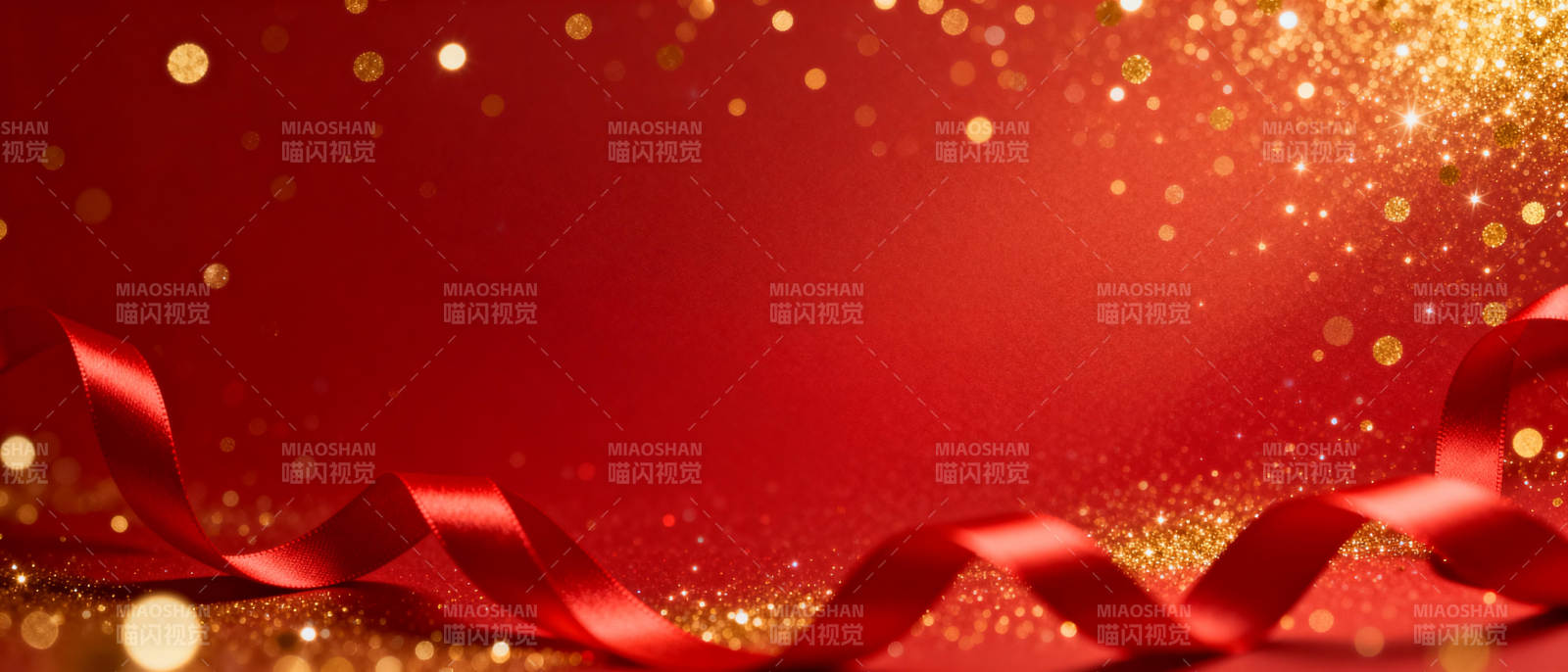 红金闪耀 喜庆氛围图片