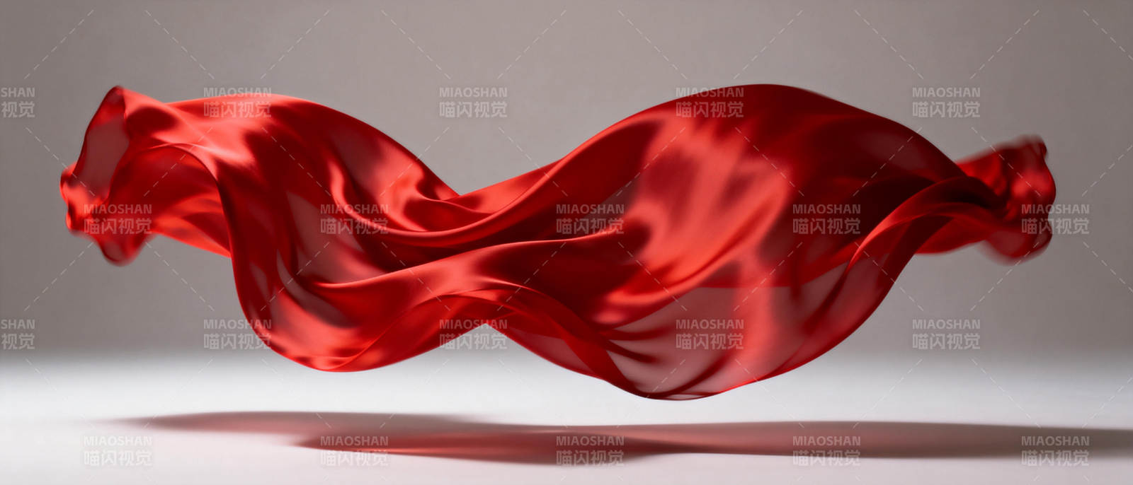红绸舞动图片