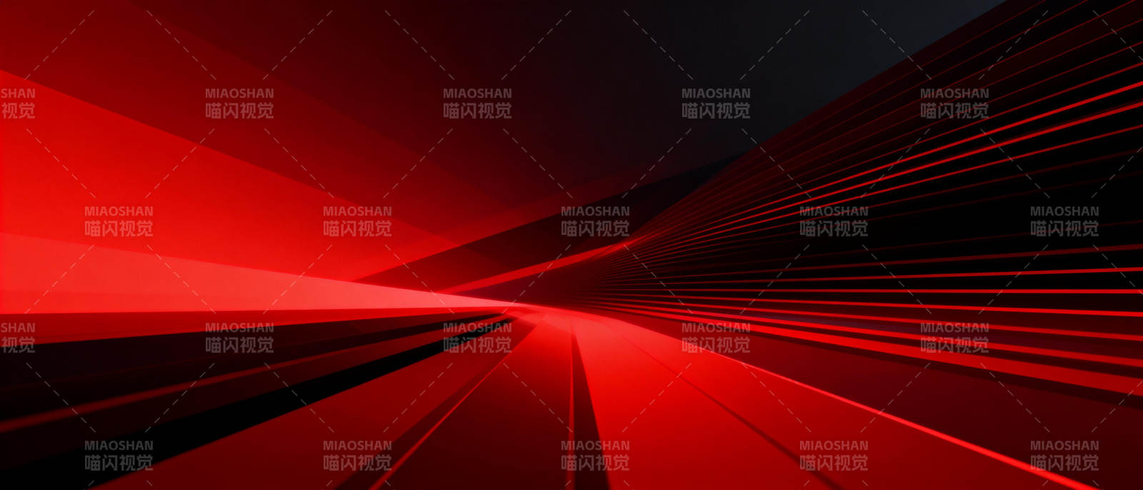 红色光影隧道图片