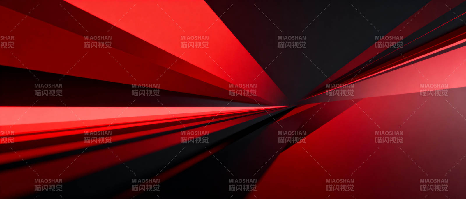 红色几何光影图片