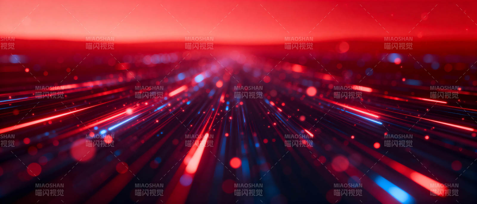 红蓝光轨疾驰图片