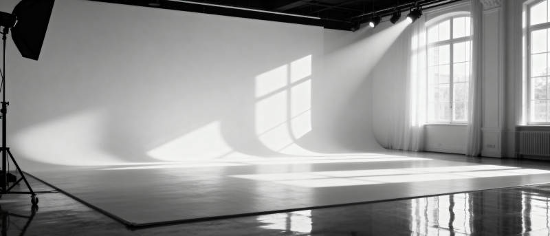 光影交错的摄影棚图片