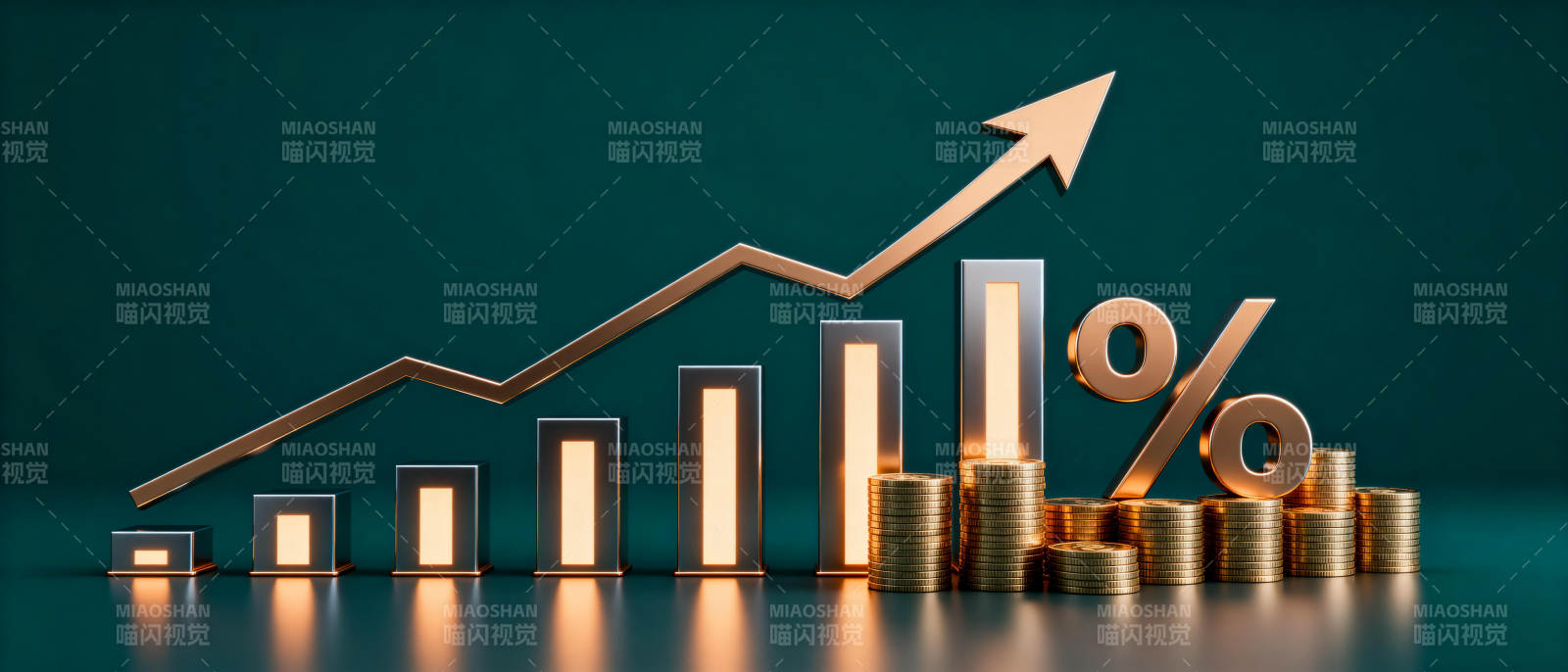 增长趋势图图片