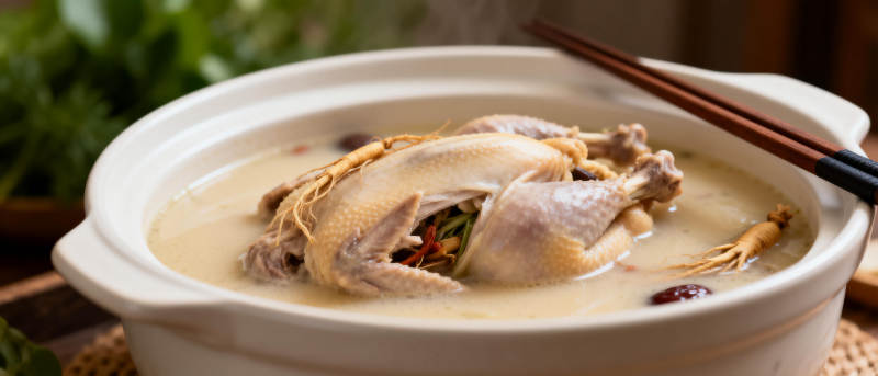 鸡汤炖鸽子图片