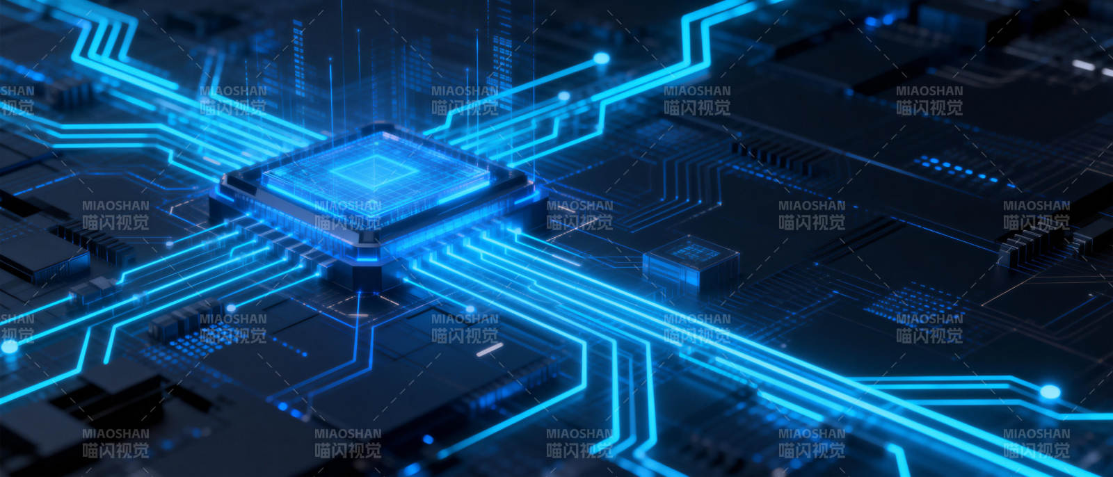 科技芯片电路图图片