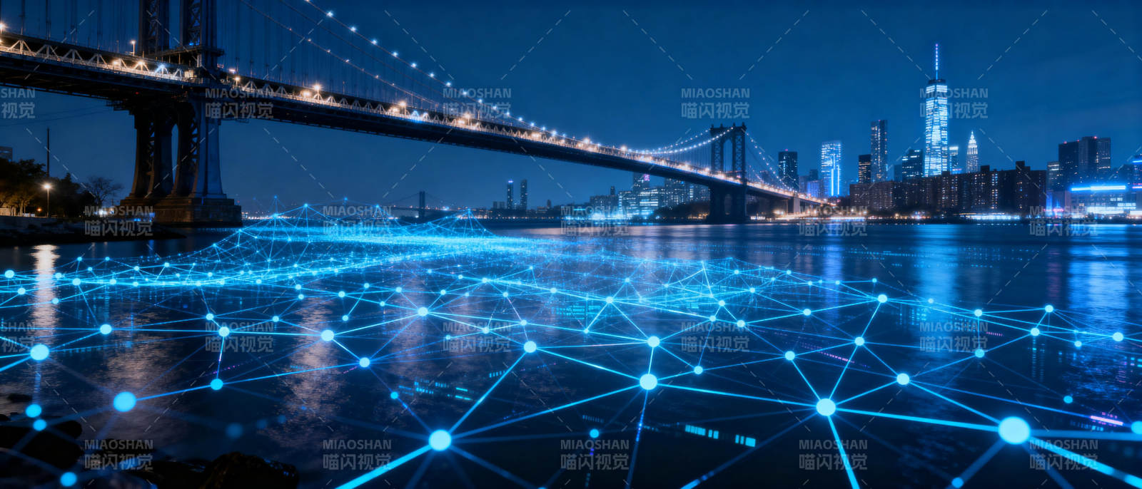 智慧城市夜景图片