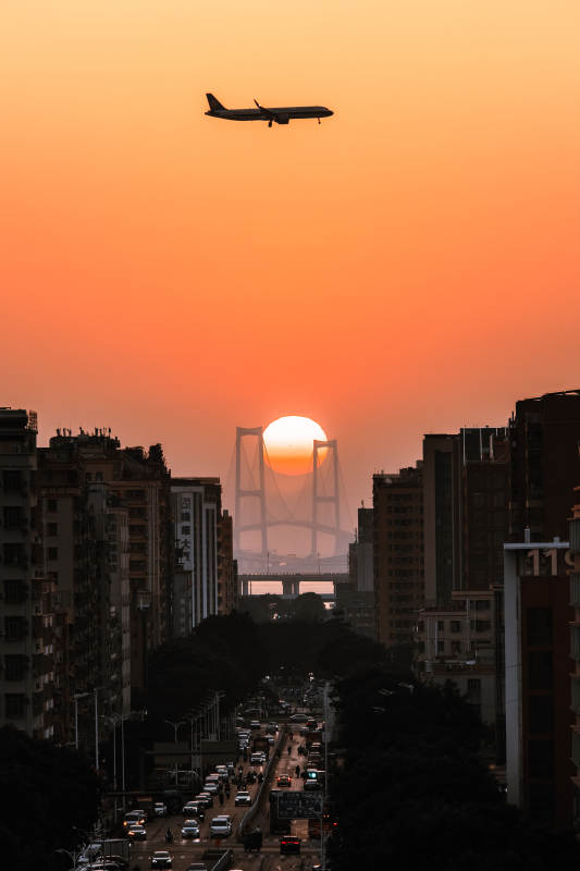 深圳日落大道图片